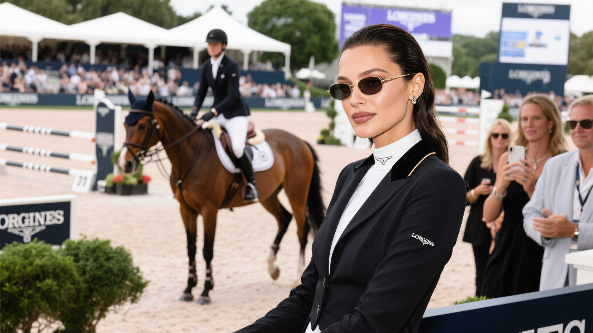 Bella Hadid现身拉斯维加斯参加马术比赛 据知情人士透露,Hadid从少女时期就开始接触骑术